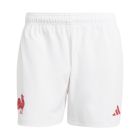 Short Domicile XV de France FFR ADIDAS 2024/2025 blanc