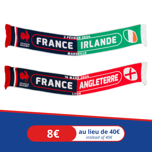 Pack écharpes Matchs France Rugby