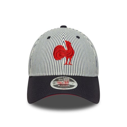 Casquette FRANCE RUGBY & NEW ERA 9FORTY M-Crown Gris Adulte