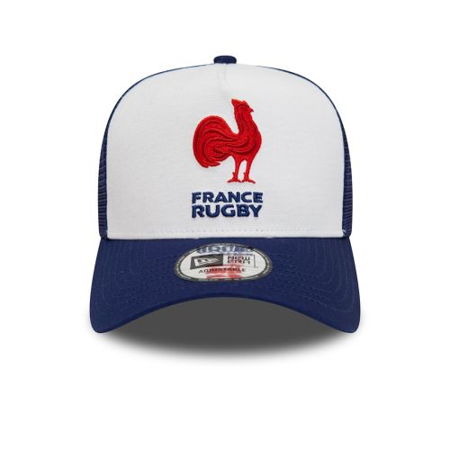 Casquette FRANCE RUGBY & NEW ERA 9FORTY Trucker Blanc Adulte