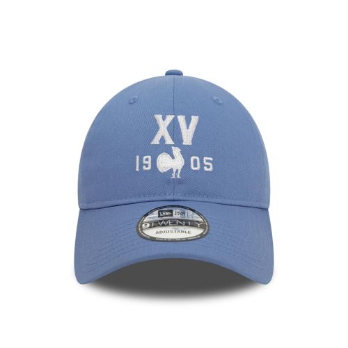 Casquette FRANCE RUGBY & NEW ERA 9TWENTY Heritage 2024 Bleu Adulte