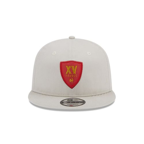 Casquette FRANCE RUGBY & NEW ERA HERITAGE RETRO CROWN 9FIFTY Beige Adulte