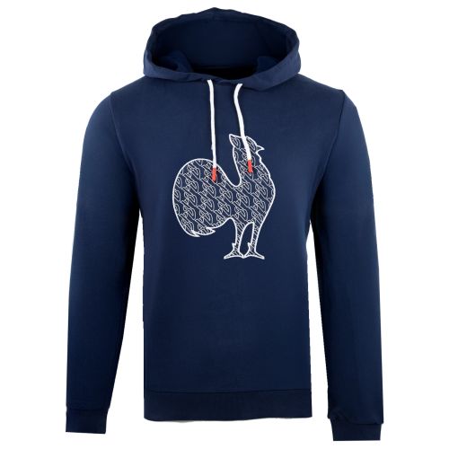 Hoodie Coq Lifestyle Bleu Marine Unisexe