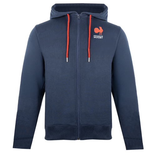 Hoodie Rayure Fanwear Bleu Marine Homme