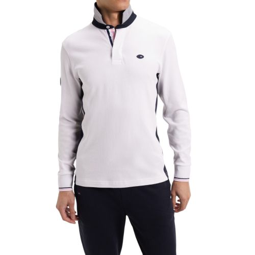 Maillot Manches Longues XV De France Blanc Broderie Coq Eden Park