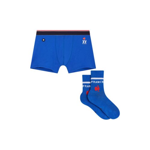 PACK Boxer Marius + Chaussettes Wilfried XV De France Indigo