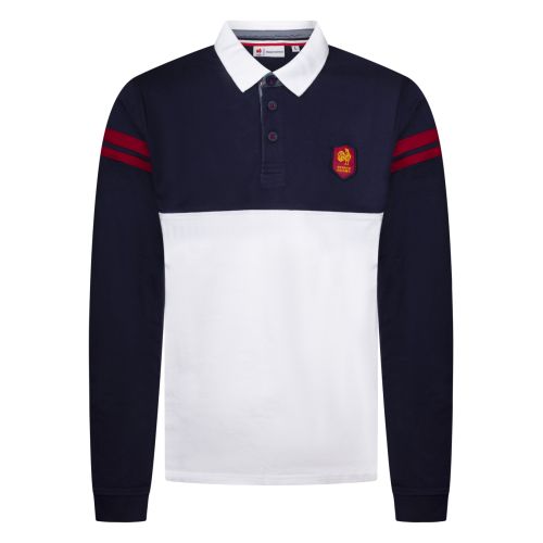 Polo France Rugby Manches Longues Heritage Bicolor Homme
