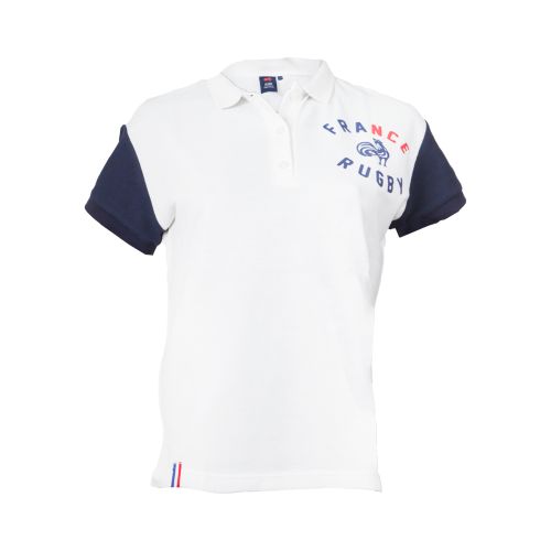 Polo Manches Bicolores Lifestyle France Rugby Femme