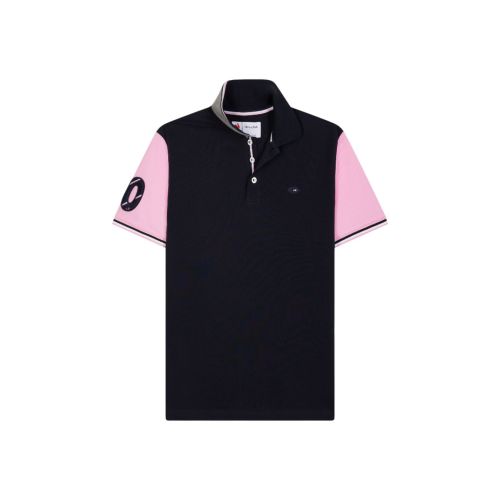 Polo Manches Courtes Piqué Coton Marine Eden Park