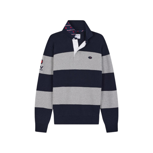 Pull Audace Rayé France Rugby x Eden Park 2024 pour homme