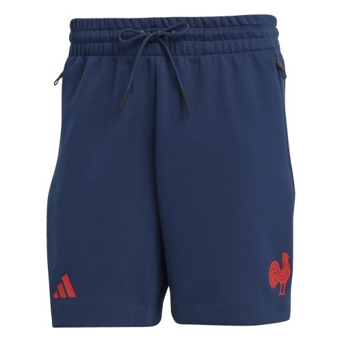 Short ADIDAS FFR Travel 25/26 Bleu Marine Homme