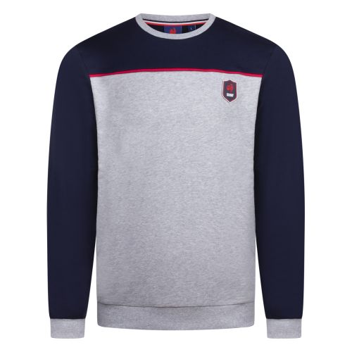 Sweat France Rugby Tricolore Gris/ Bleu Marine Homme