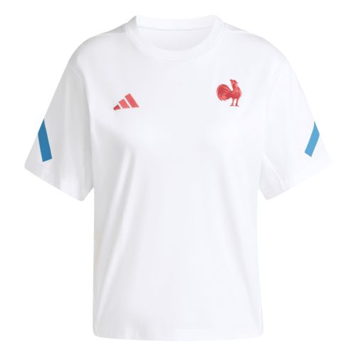 T-Shirt ADIDAS FFR Travel 24/25 Blanc Femme
