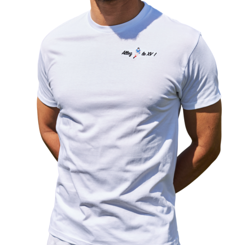 T-Shirt France Rugby Blanc Unisexe