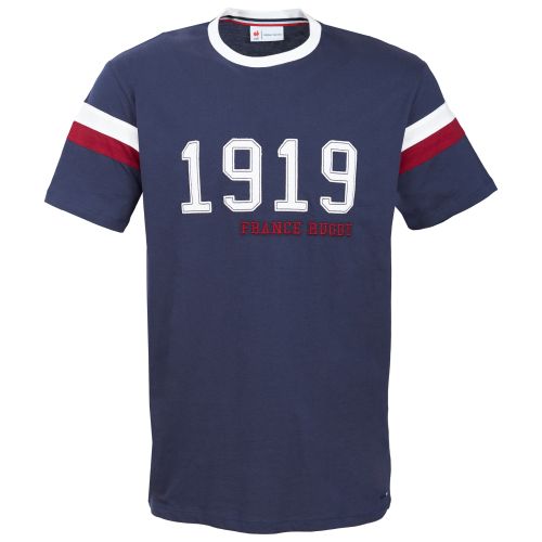 T-Shirt Héritage 1919 France Rugby  Bleu Marine Pour Homme