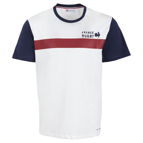 T-Shirt Héritage France Rugby Blanc Pour Homme 