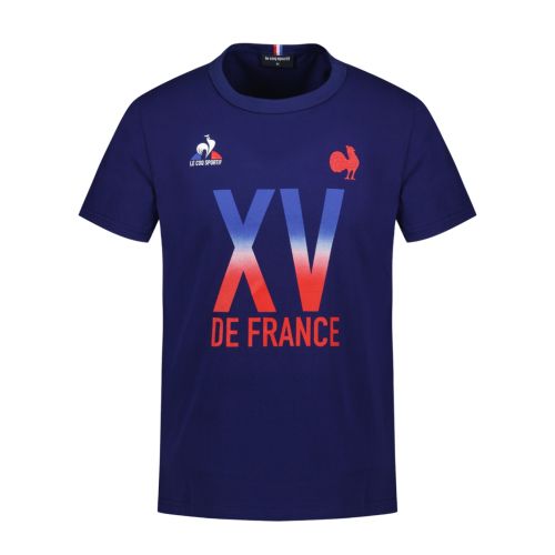 T-Shirt N°2 XV de France FFR 23/24 FANWEAR intense Bleu pour Homme 
