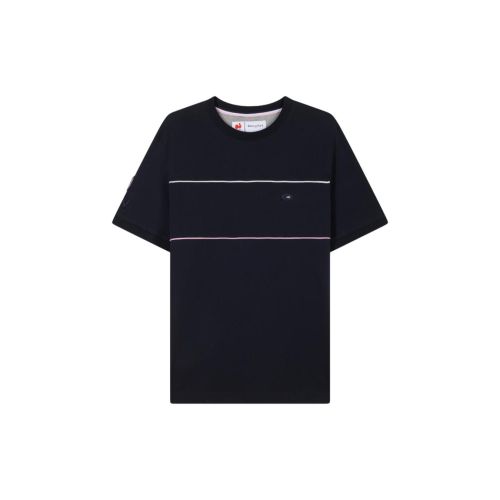 T-shirt XV de France Coton Marine Passepoils Eden Park