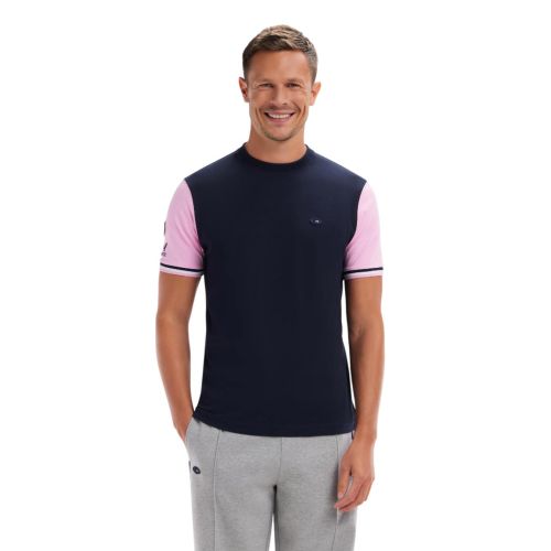 T-Shirt XV France Coton Marine/Rose Eden Park