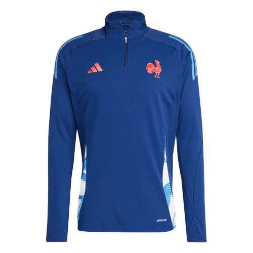 Veste ADIDAS FFR 1/4 ZIP Training 24/25 Bleu